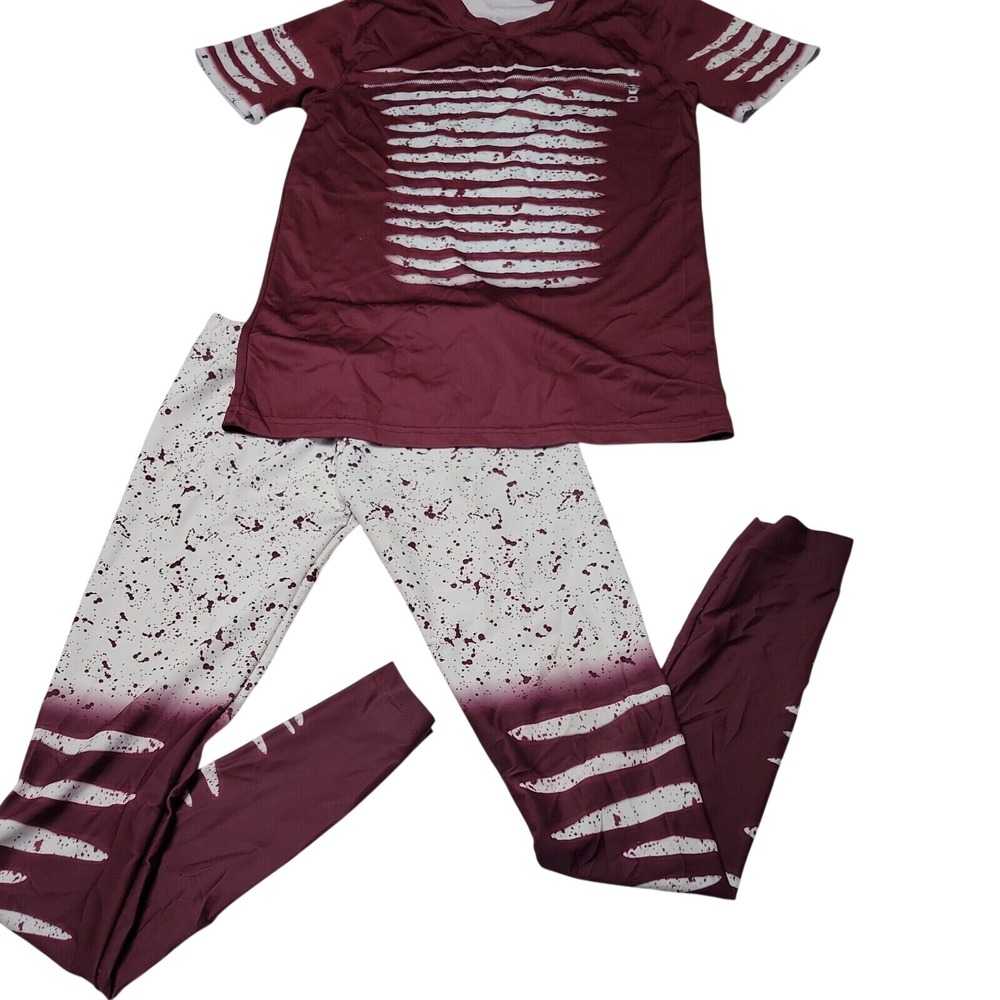 Alexandra Outfit Womens S Set Maroon Just For Kix Short Sleeve Comfort‎ Stretch